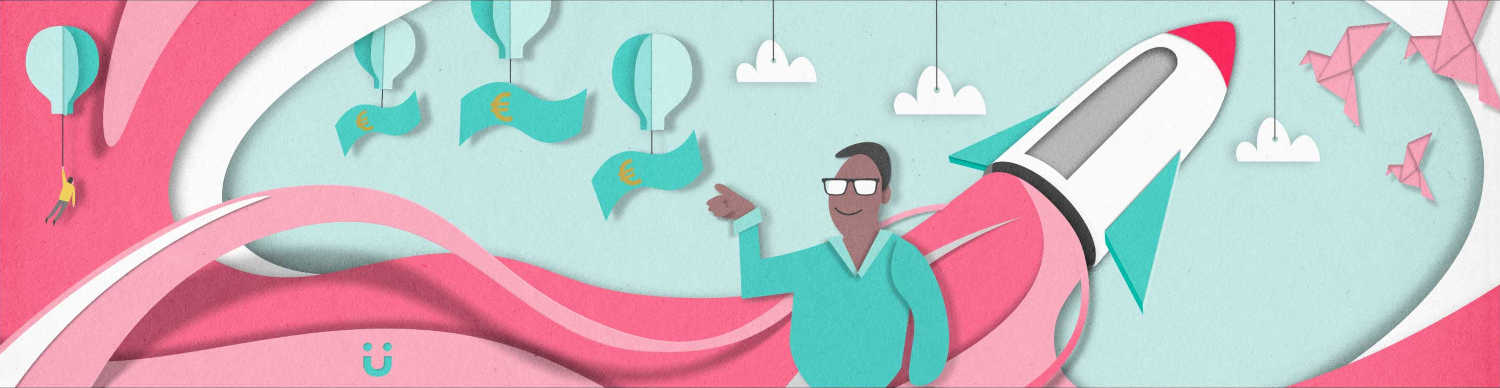 Illustration zu Finanzierung und Wachstum eines Startups.