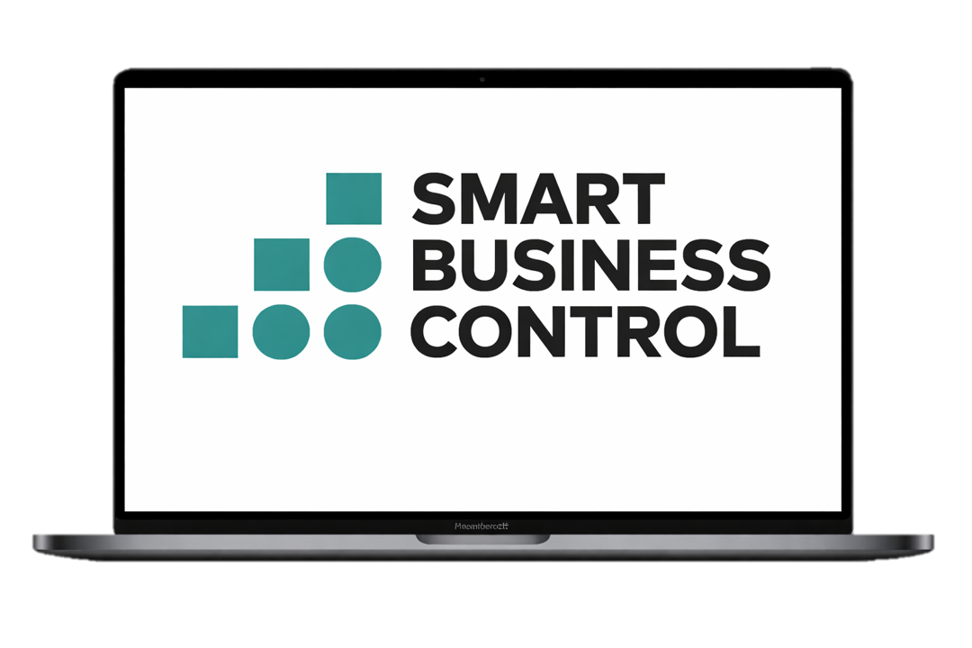 Laptop mit Smart Business Contol Logo