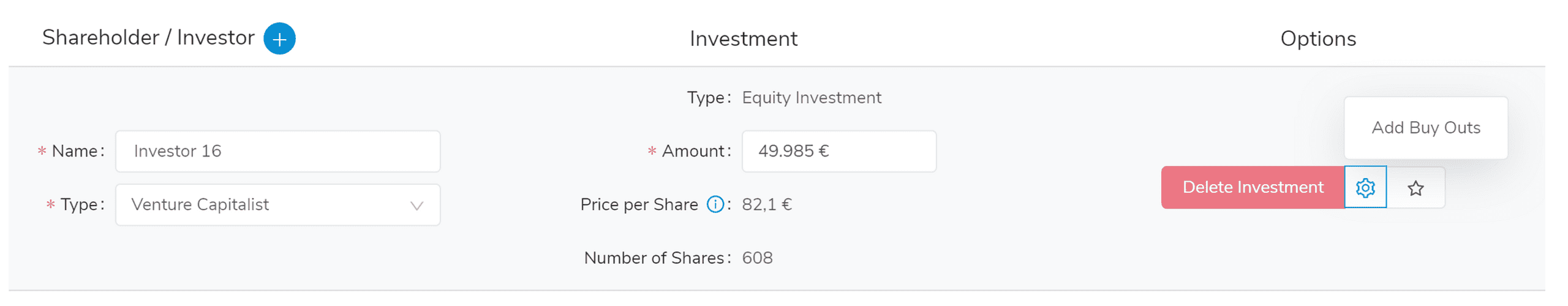 Equity Dokumentation - Secondary Add 1