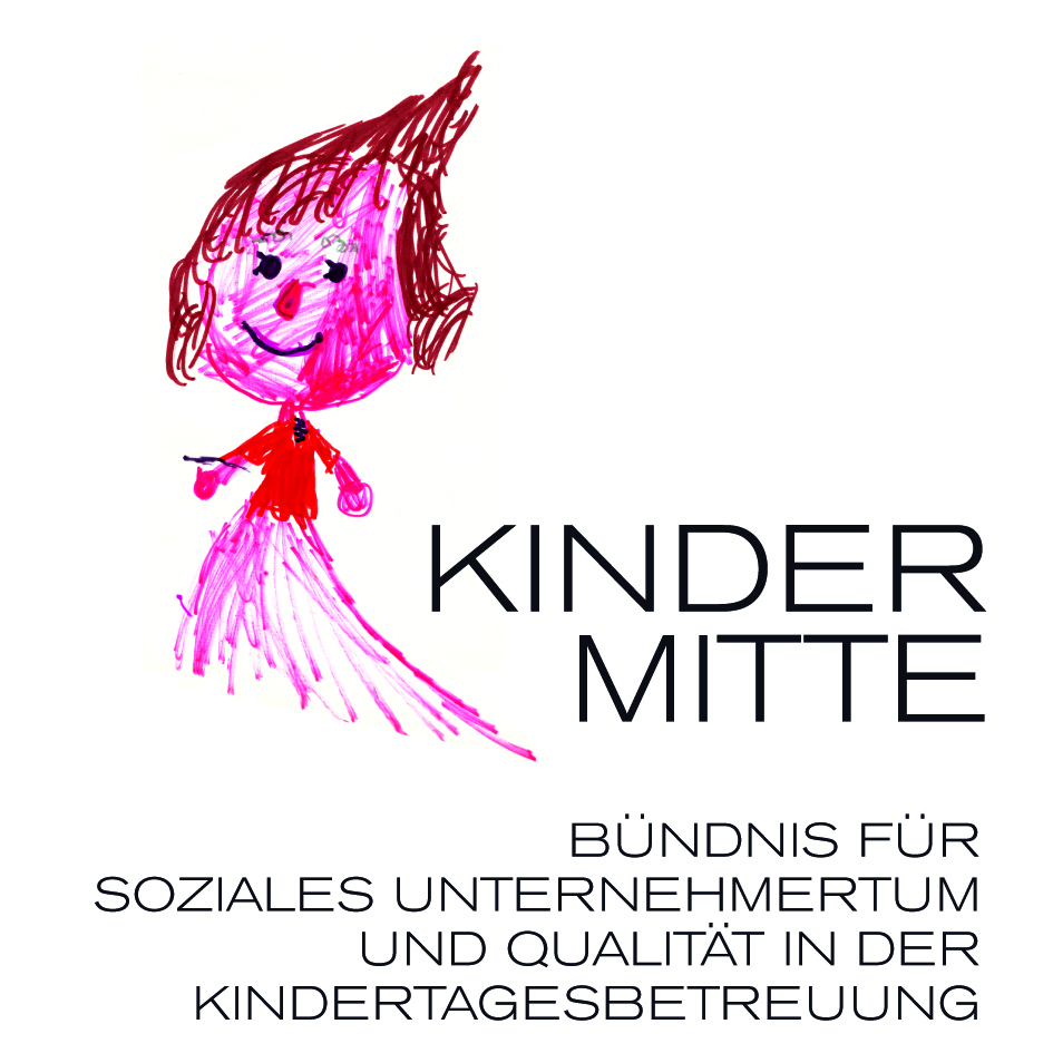 Logo Kindermitte e.V. - Bündnis für Soziales Unternehmertum und Qualität in der Kindertagesbetreuung